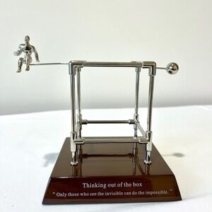 Thinking out of the box - Inspirational Desk Sculpture